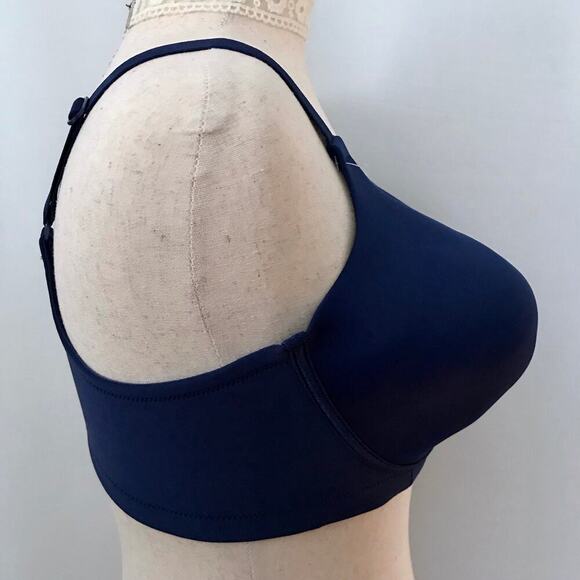 Vanity Fair NWT Navy Full Figure Smoothing Bra Women 40D - Picture 5 of 12